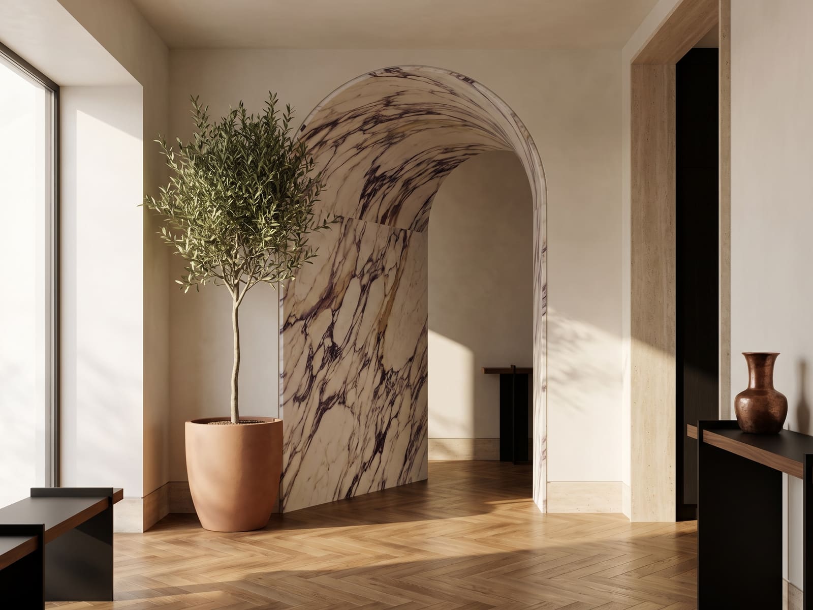 Architectural elements in 1 mm MILLIMETER stone