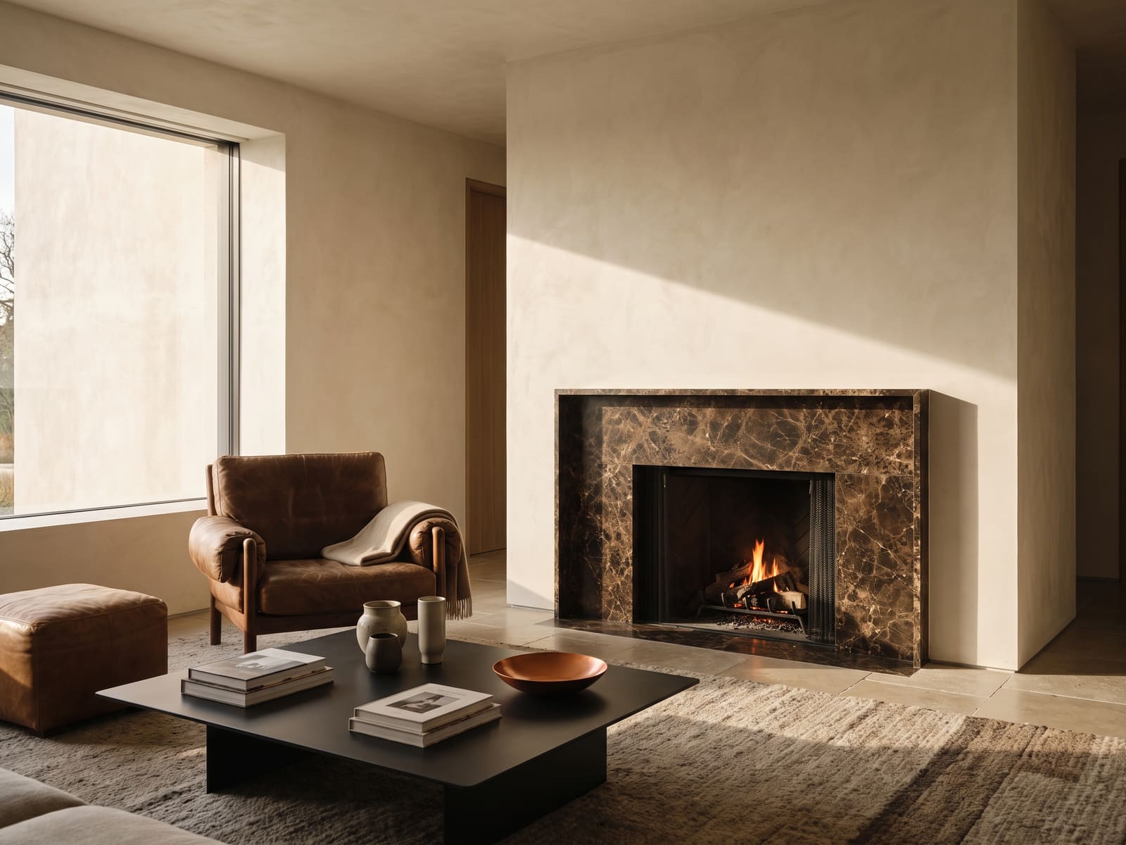 Fireplaces in 3 mm MILLIMETER stone