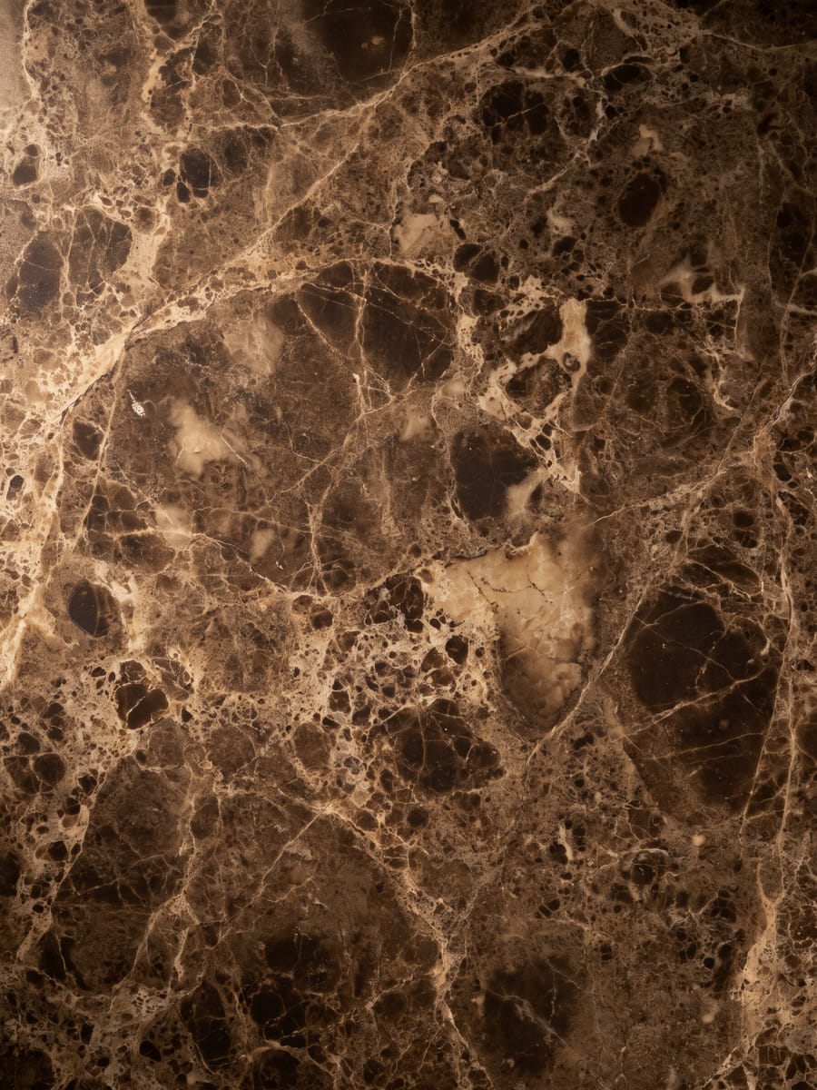 Textura de Dark Emperador, Mármol disponible en espesor de 1 a 5 milímetros